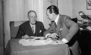 Dos máscaras: la dandi de Ruano y la mortuoria de Azorín. 