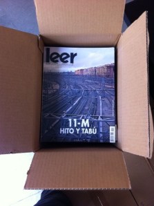 Portada de LEER, marzo de 2014.