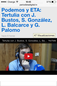 En 'Rojo y Negro' de Radio 4G, ayer por la tarde.