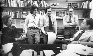 Katherine Graham, Bernstein, Woodward, Bradlee y otros disfrutones del viejo periodismo.