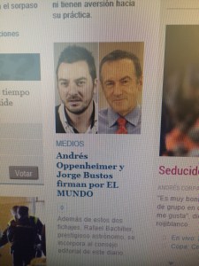 Cuando la noticia es el periodista, pese al sonrojo.